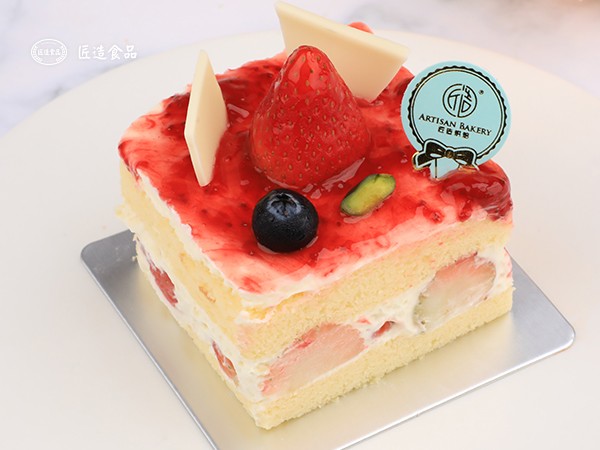 草莓奶油小方